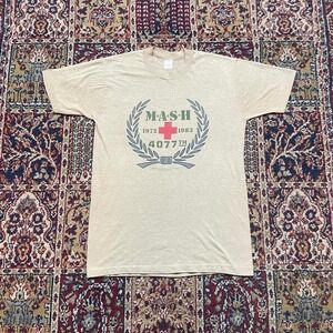 VTG 1983 MASH 10 year anniversary TV show promo tee shirt M USA logo‎ graphic